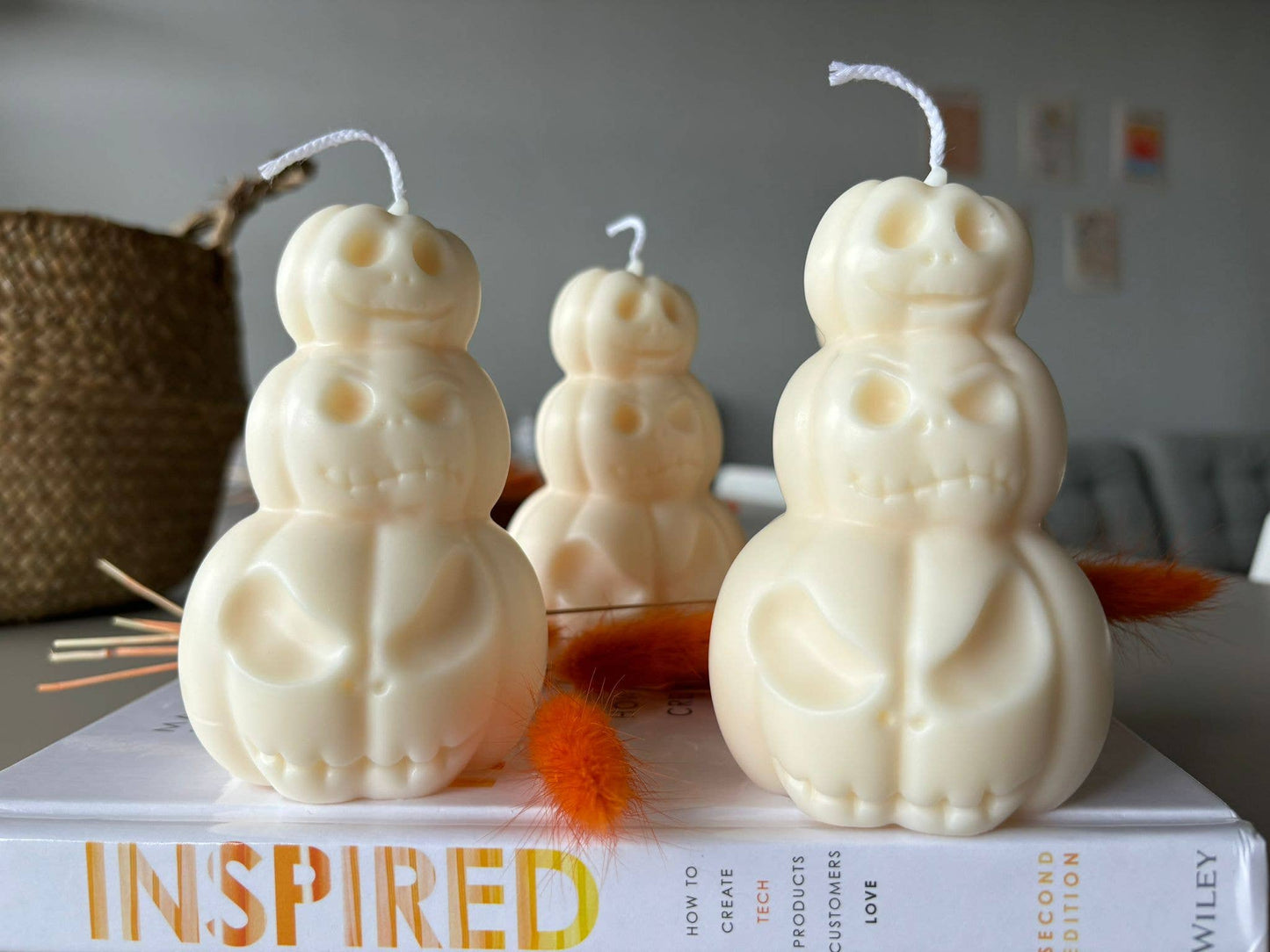 Triple Pumpkin Halloween Soy Candle