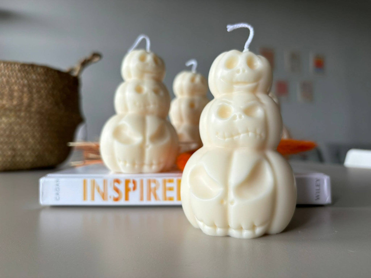 Triple Pumpkin Halloween Soy Candle