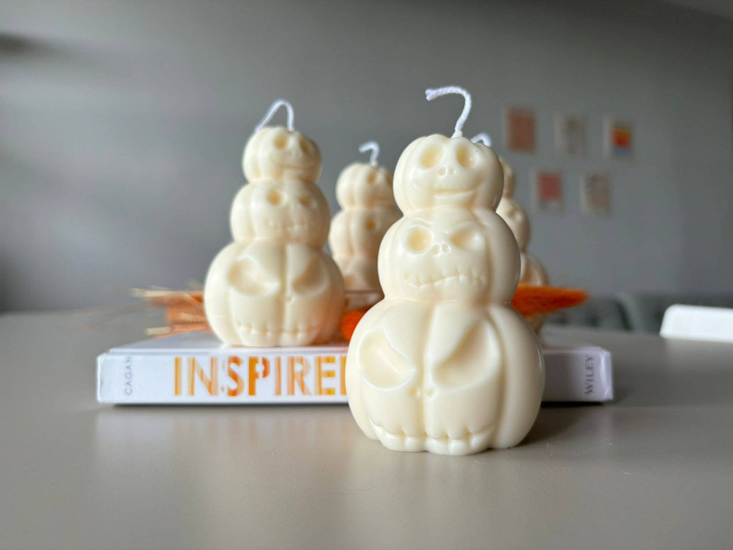 Triple Pumpkin Halloween Soy Candle